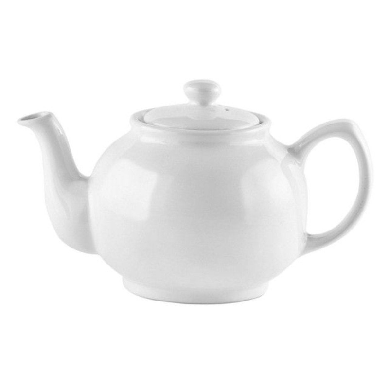 Teapot 6 Cup White