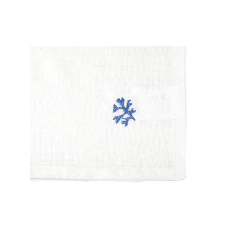 Blue Coral Cotton Napkin Set of 4 45x45cm
