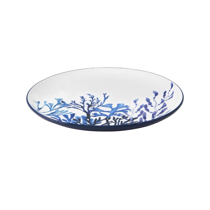 Blue Coral Round Platter 36cm Gift Boxed
