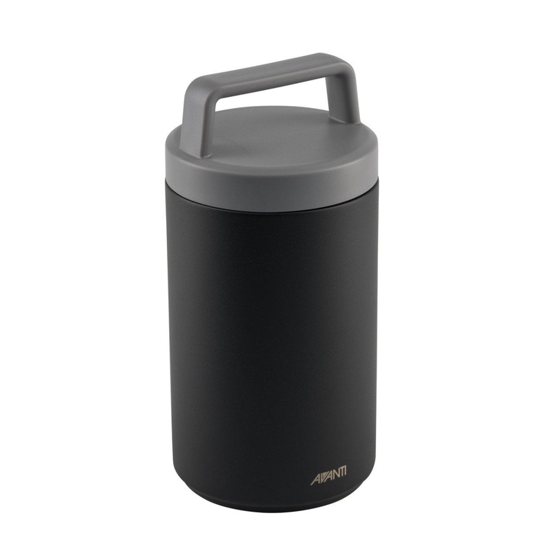 Insulated Food Jar With Handle 720ml - Black