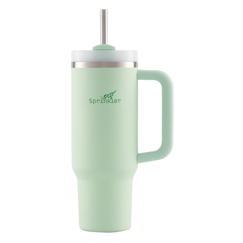 Sunny Insulated Tumbler with Straw Lid 1L - Soft Mint