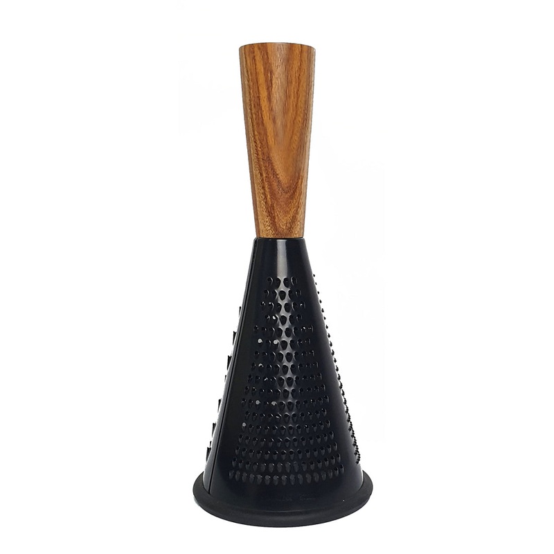 Acacia Handle with Black Stainless Steel Body - 25cm Grater