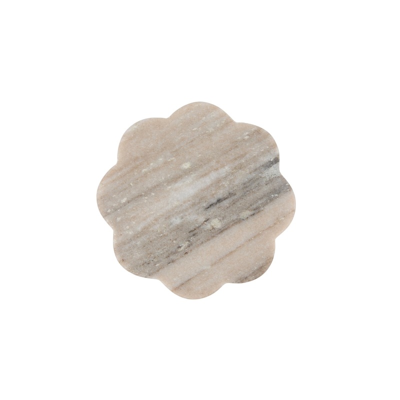 Coaster Collective Scallop Marble Coaster 11.5cm Beige