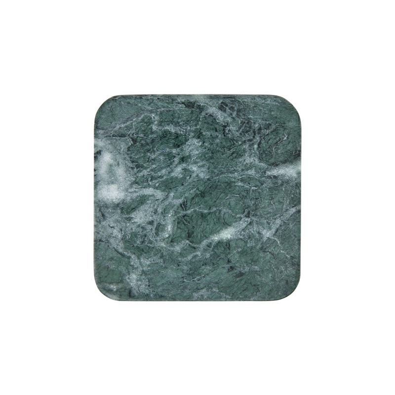 Coaster Collective Square Marble Coaster 10cm Green