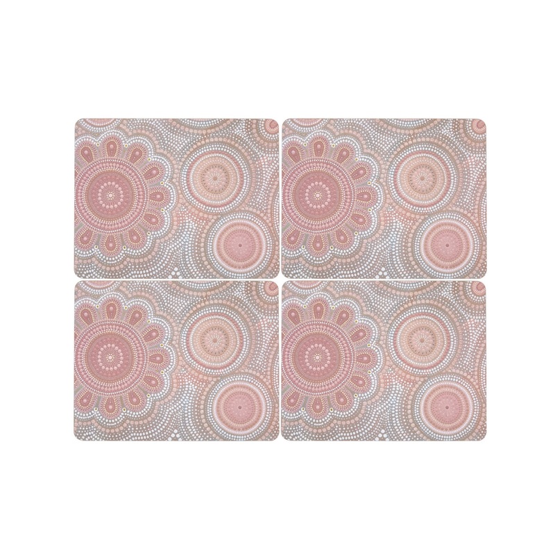 Lou Martin Uplift Cork Back Placemat 34x26.5cm Set of 4 Gift Boxed