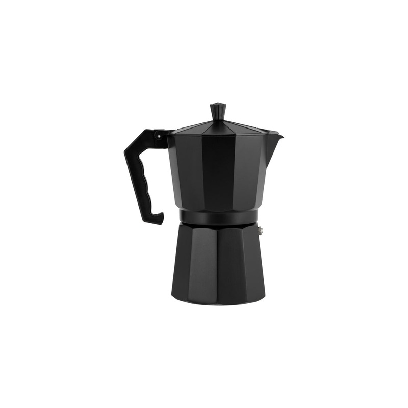 Blend Traditional Stovetop Espresso Maker 6cup Black Gift Boxed