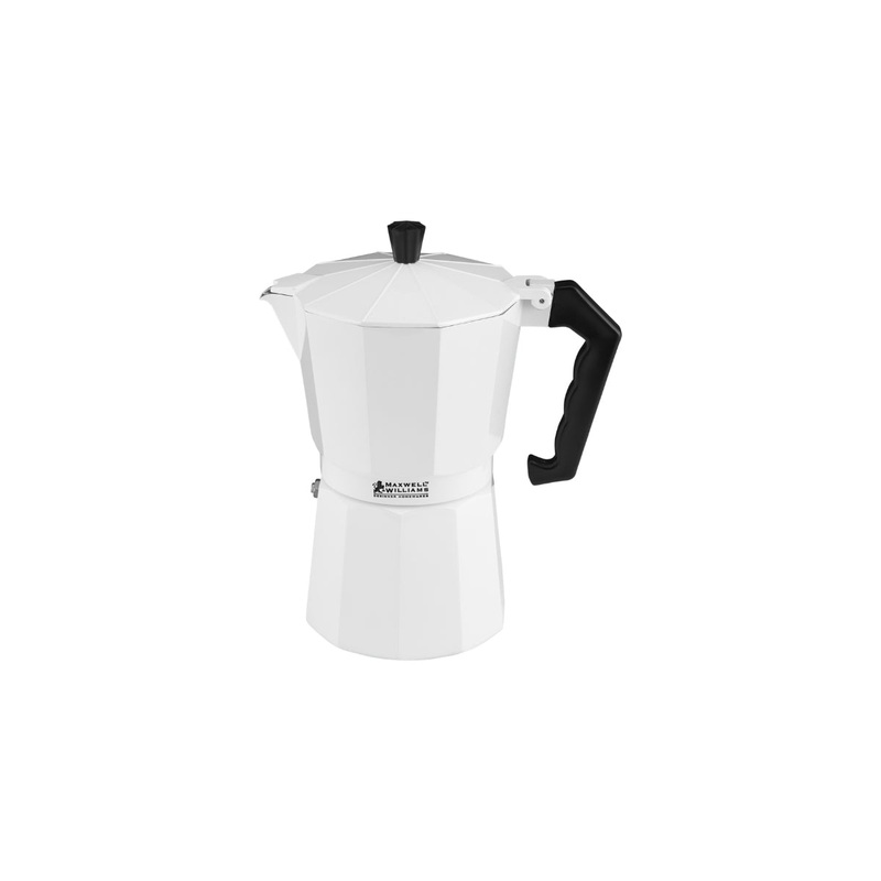 Blend Traditional Stovetop Espresso Maker 6cup White Gift Boxed