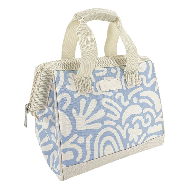 Insulated Lunch Bag - Blue Squiggles