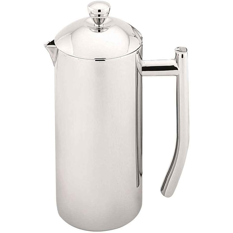 Sleek Twin Wall Coffee Plunger - 600ml Stainless Steel