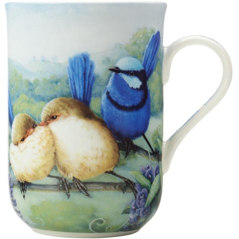 Birds Of Australia Anniversary Mug - Splendid Fairy Wren