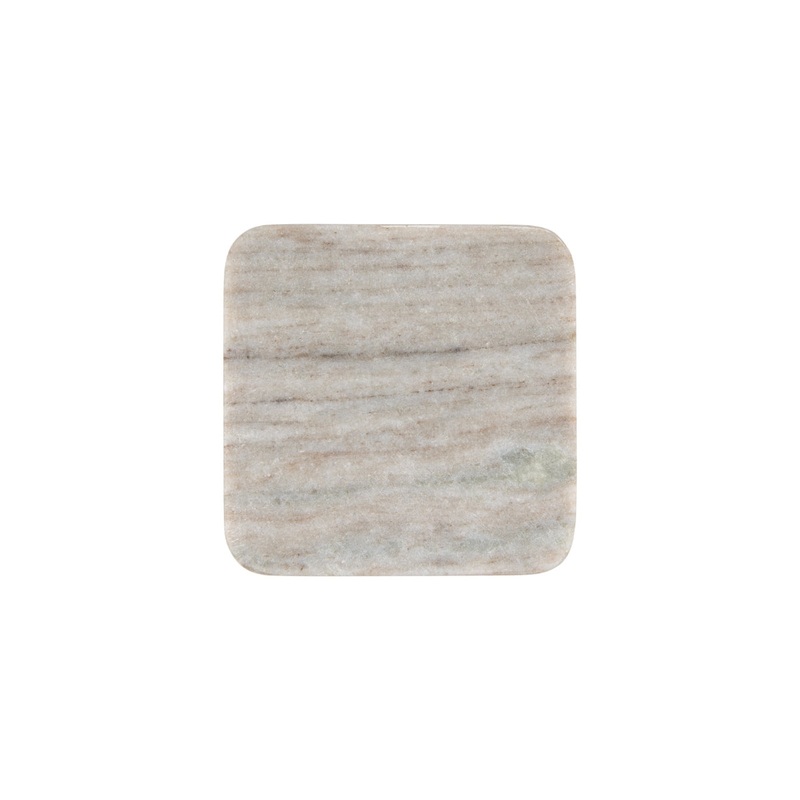 Coaster Collective Square Marble Coaster 10cm Beige