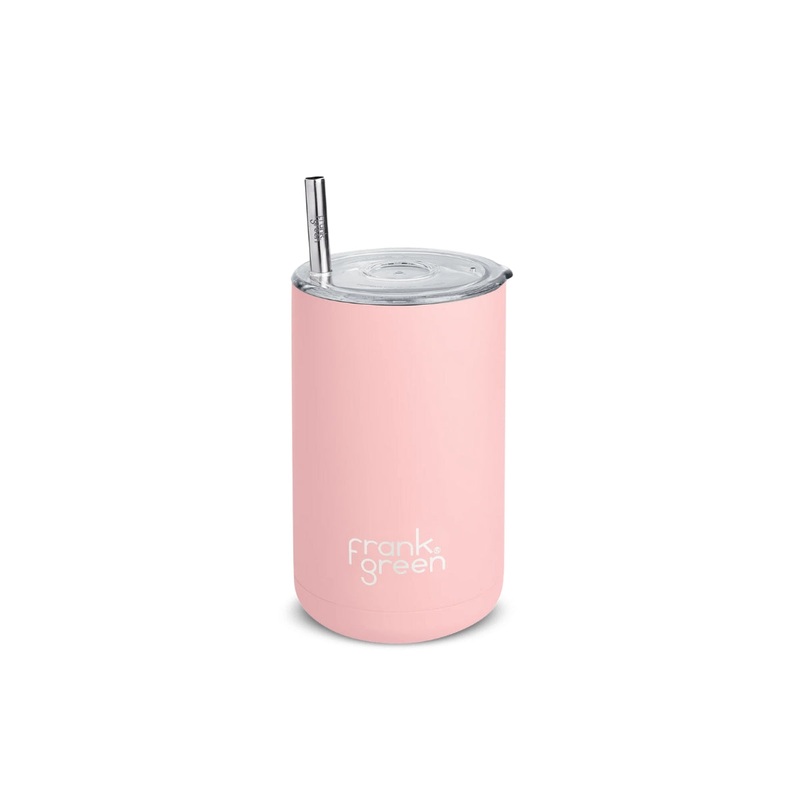 Iced Coffee Cup with Straw Blushed