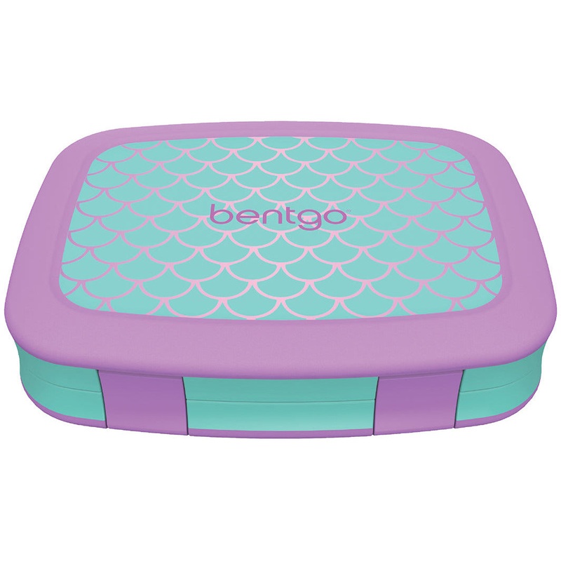Kids Print Leak-Proof Bento Lunch Box - Mermaid Scales