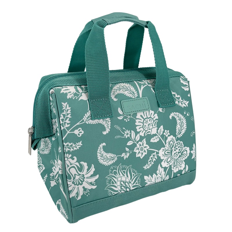 Style 34 Insulated Lunch Bag Green Paisley