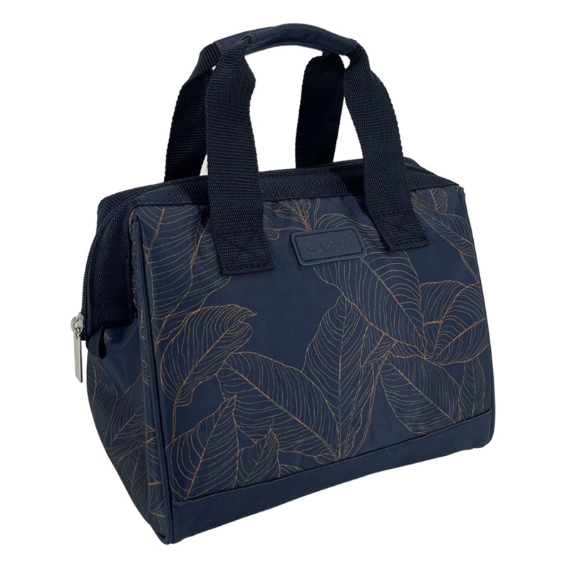 Style 34 Insulated Lunch Bag Navy Leaves