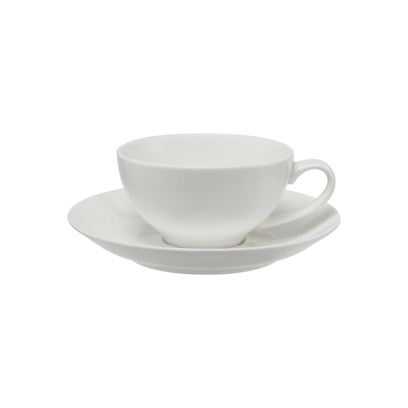 White Basics Coupe Cup & Saucer 200ML