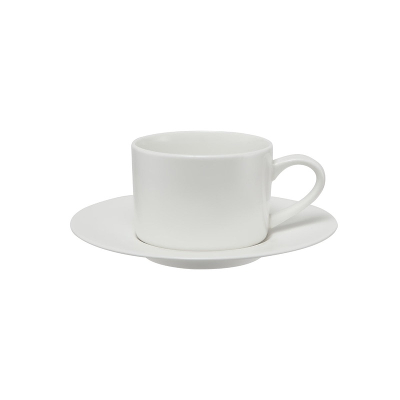 White Basics Straight Cup & Saucer 230ML