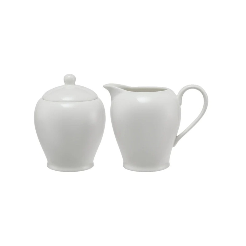 White Basics Sugar & Creamer Set Gift Boxed
