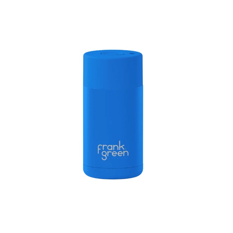 12oz Reusable Cup - Push Button Lid - Blue Lagoon