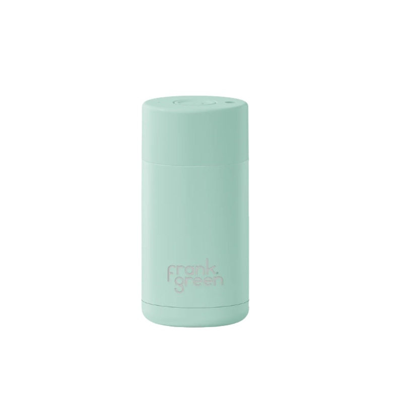 12oz Reusable Cup - Push Button Lid - Peppermint