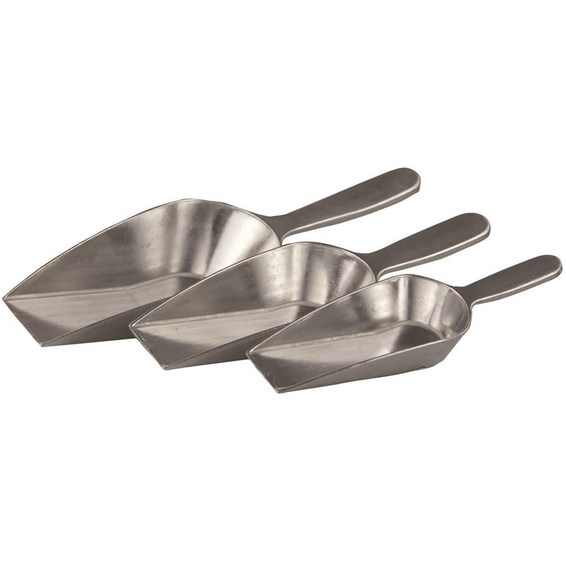 Aluminium Measuring Scoops - Set Of 3