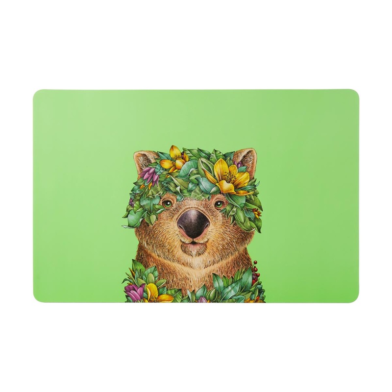 Marini Ferlazzo Wild Planet Placemat 43.5 X 28.5cm Wombat Joey