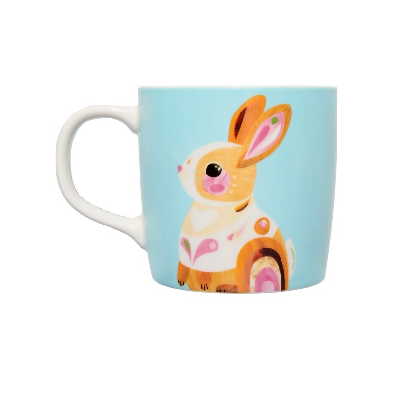 Pete Cromer Barn Friends Mug 375ML Bunny Blue Gift Boxed