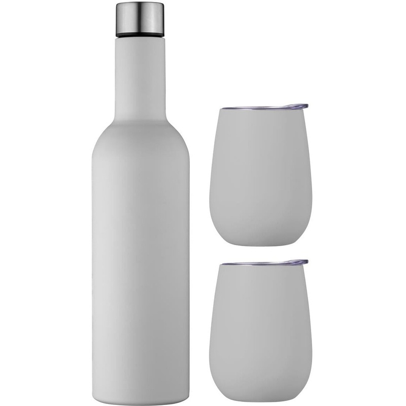 Wine Travellers Set - Dove Grey