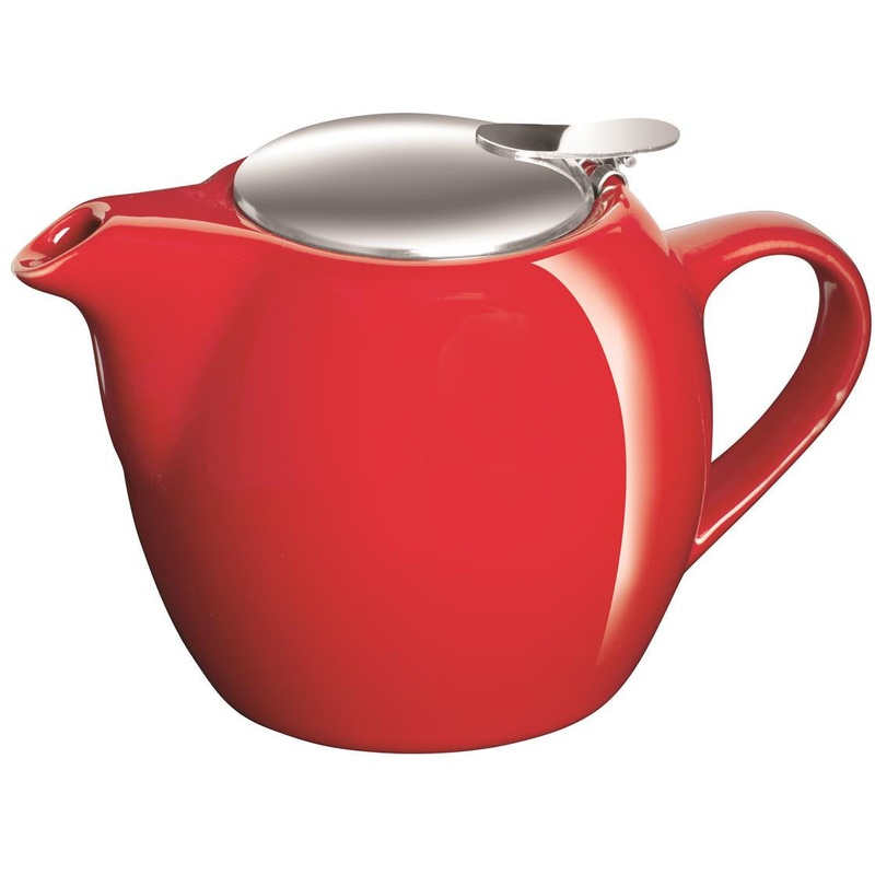Camelia Cermic Teapot 500ML- Fire Engine Red