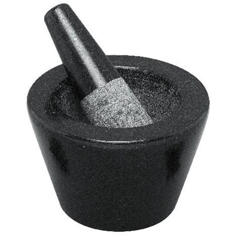 Conical Mortar And Pestle 13cm - Black