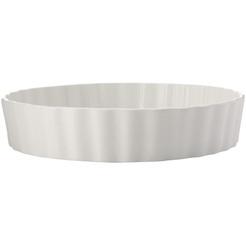 Epicurious Deep Quiche Dish 25cm x 5cm - White