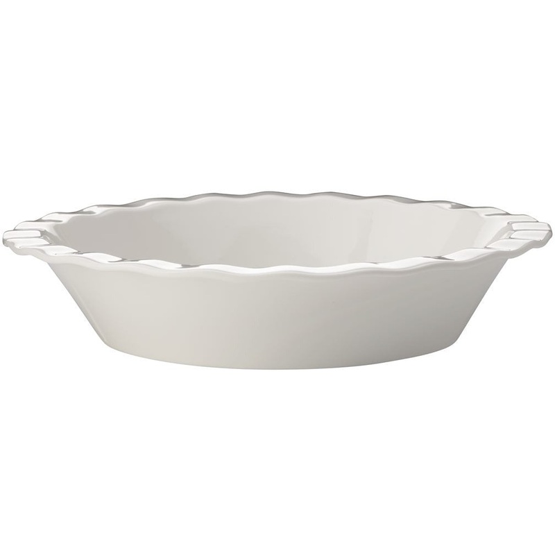 Epicurious Fluted Pie Dish 25cm x 5cm - White