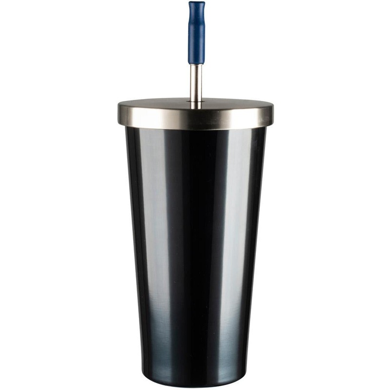 Insulated Smoothie Tumbler 500ml - Steel Blue