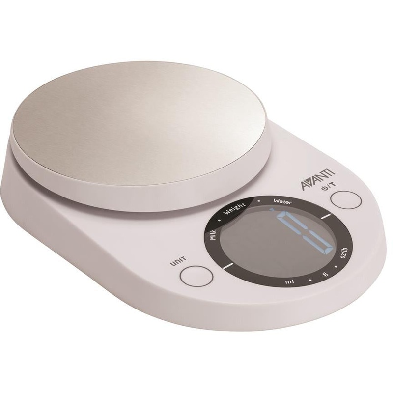 Large Display Digital Kitchen Scale - White