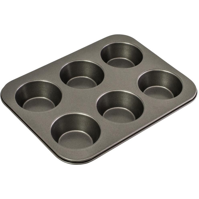 Large Muffin Pan - 6 Cup 35cm x 26cm