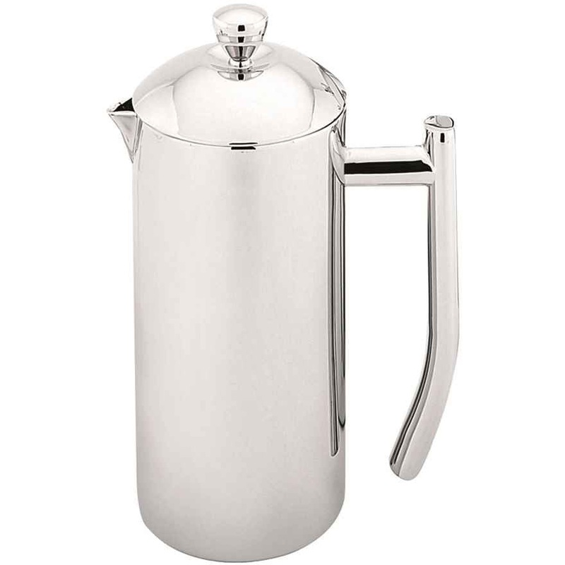 Sleek Twin Wall Coffee Plunger - 300ml Stainless Steel