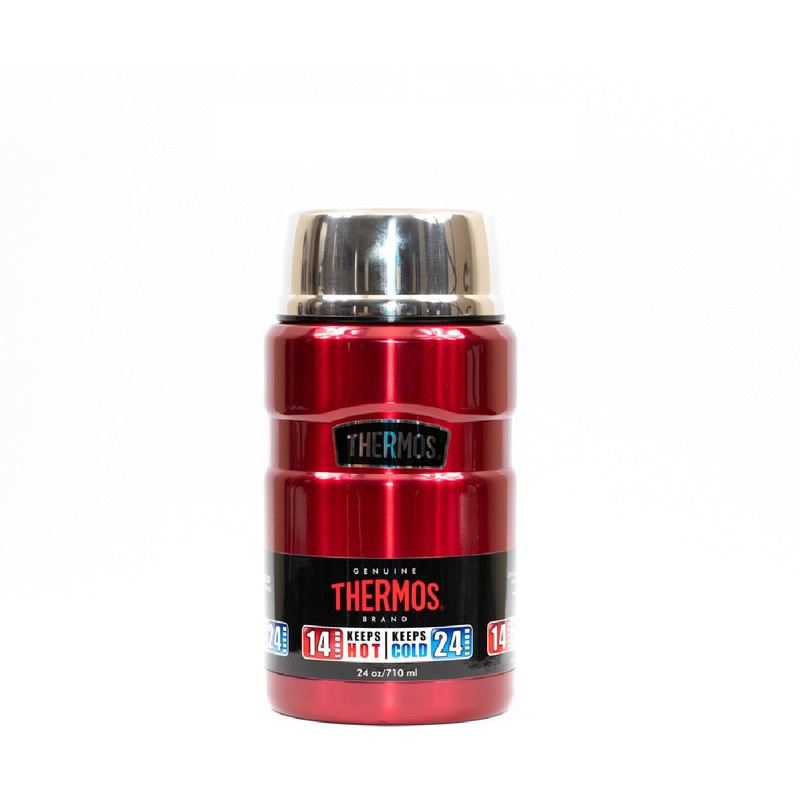 Stainless King Vacuum Insulated Food Jar 710ml - Red