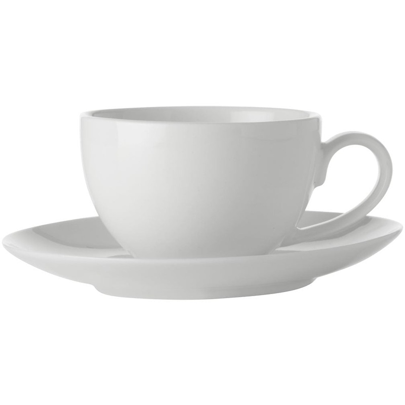 White Basics Coupe Demi Cup And Saucer 100Ml