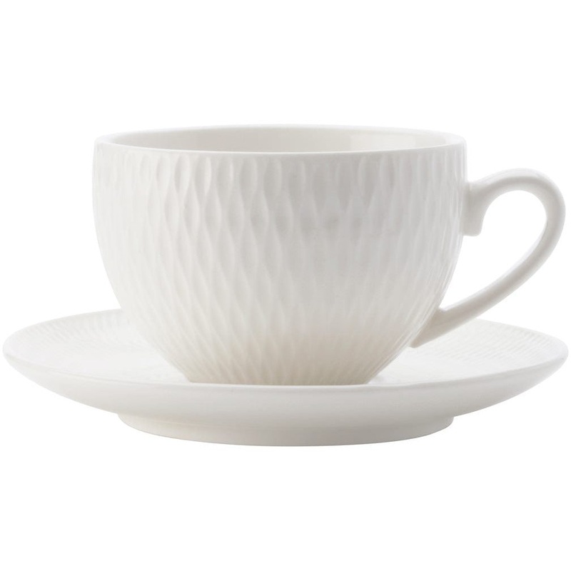 White Basics Diamonds Demi Cup And Saucer 90ml