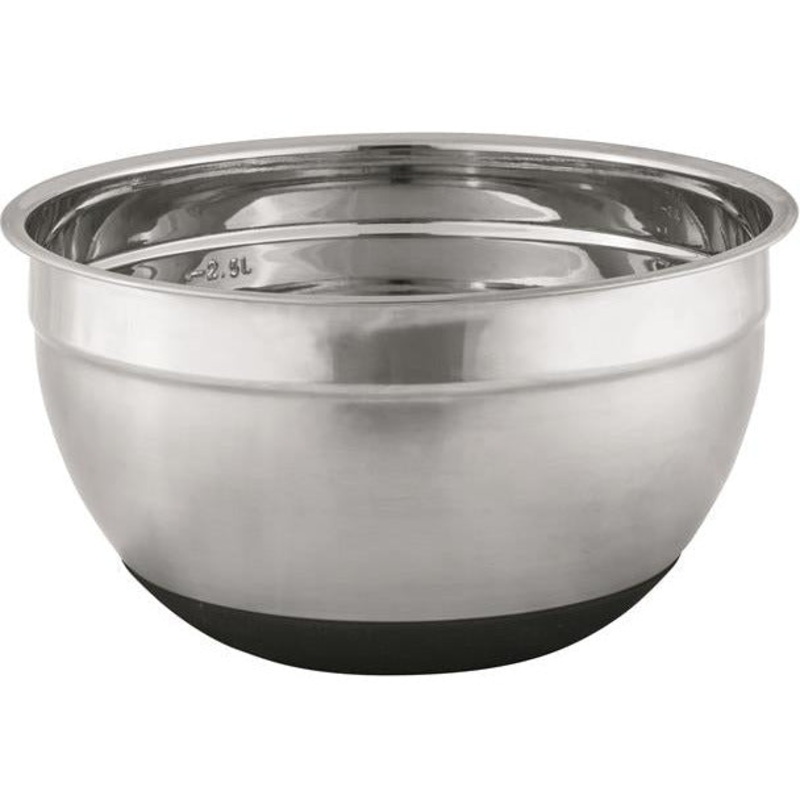 Anti-Slip Stainless Steel Mixing Bowl - 22cm