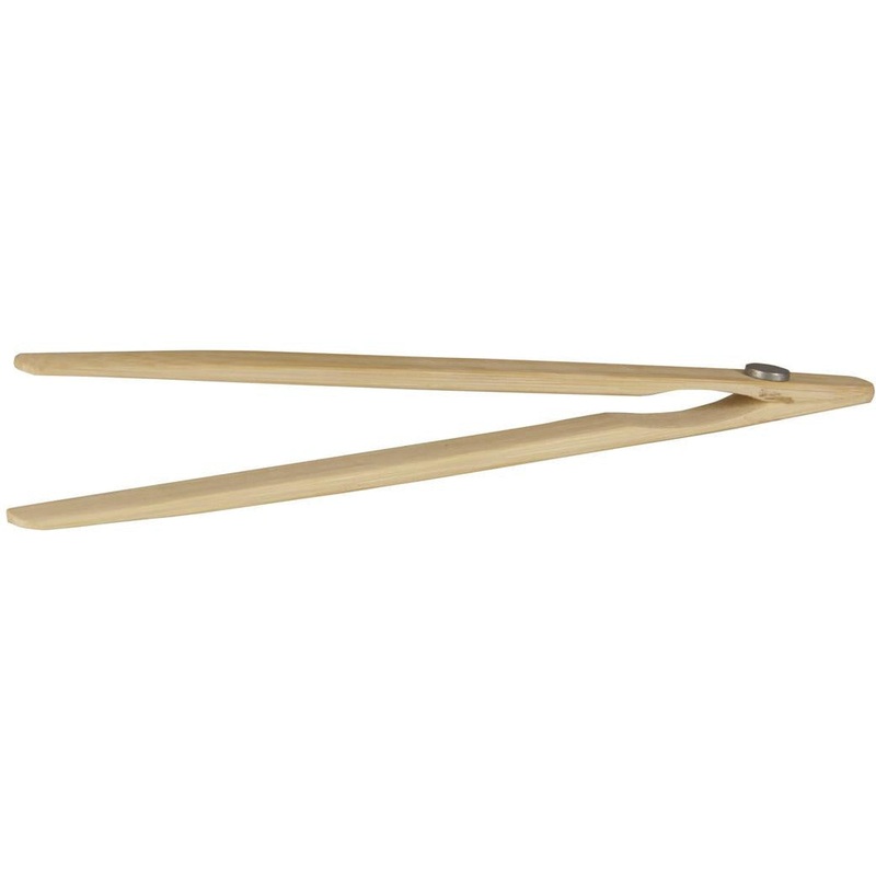 Bamboo Toast Tongs with Magnet