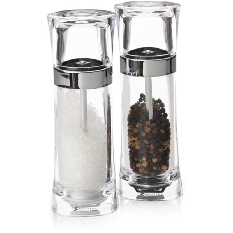 Click Acrylic Salt And Pepper Mill Set - 18cm