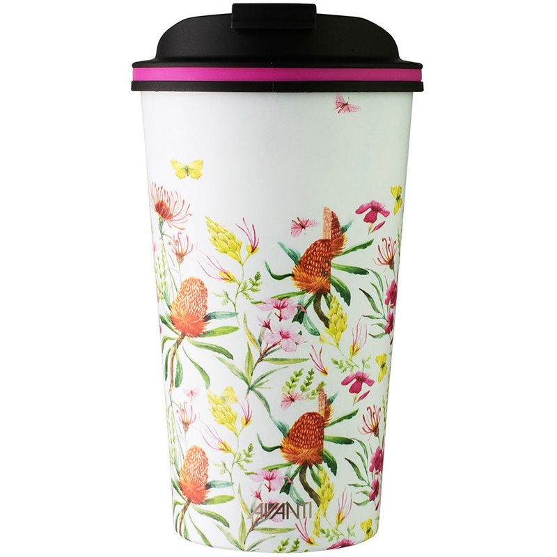 Go Cup Reusable Coffee Cup 410ml (12oz) - Natives White