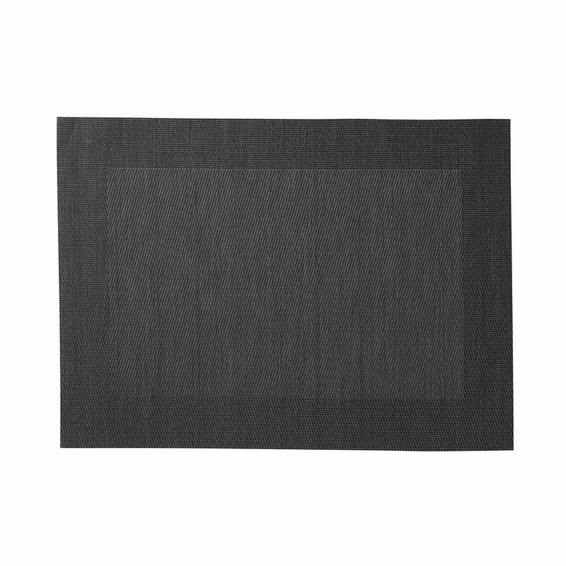 Placemat Wide Border 45cm x 30cm - Charcoal