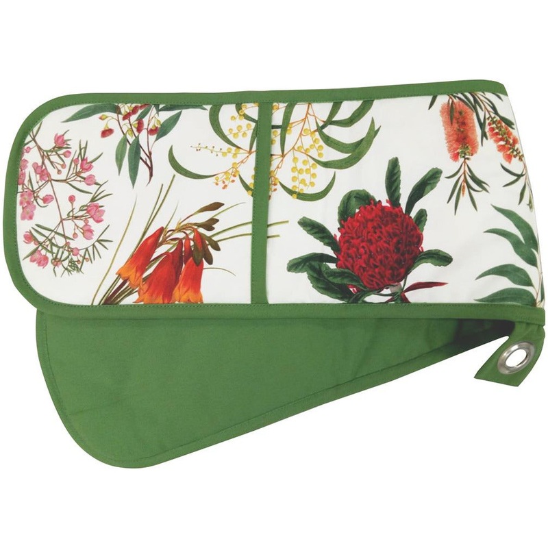 Royal Botanic Garden Double Oven Glove - Green