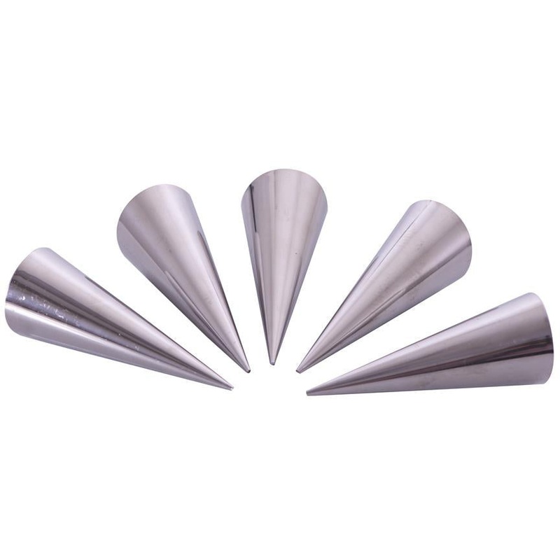 Stainless Steel Cream Horns - Set Of 6