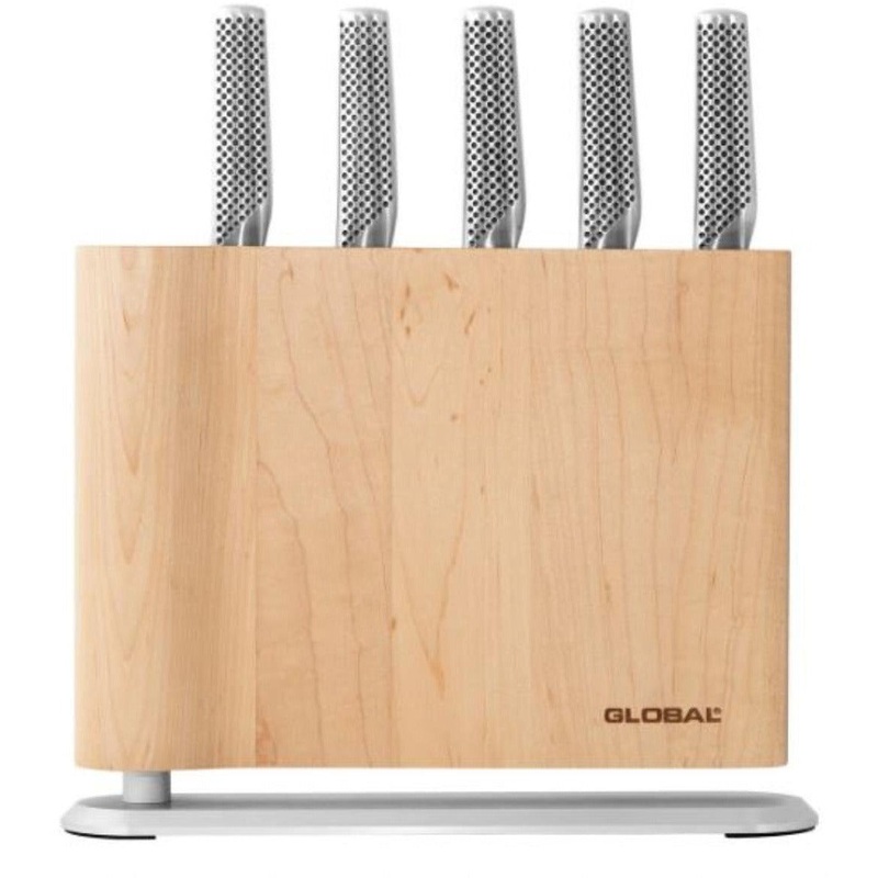 Uku 6 Piece Knife Block - Maple