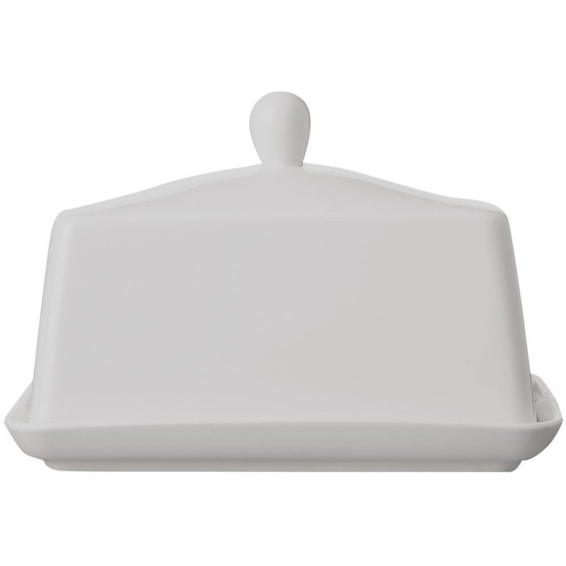 White Basics Butter Dish