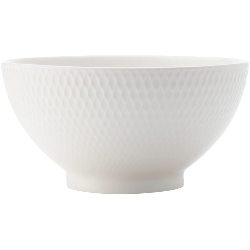 White Basics Diamonds Rice Bowl 15cm