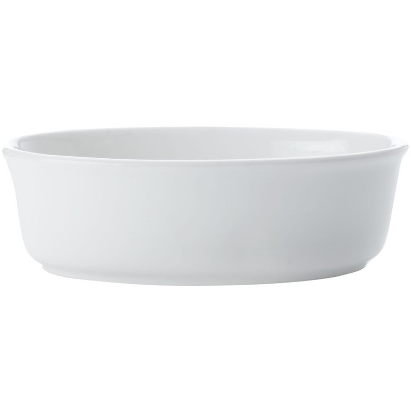 White Basics Pie Dish Oval 18cm
